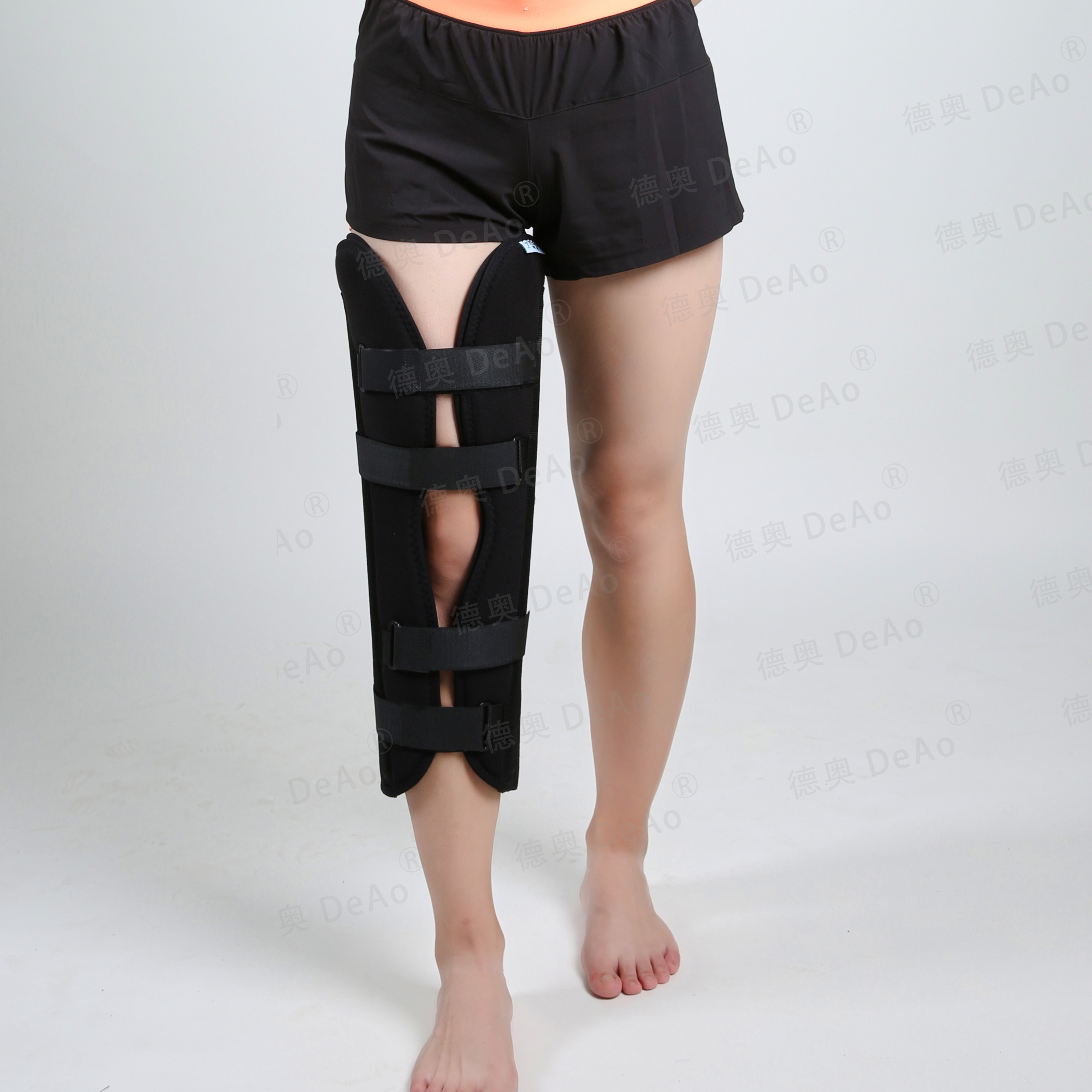 DA333-3護膝(帶側支條，膝固定/加長膝固定